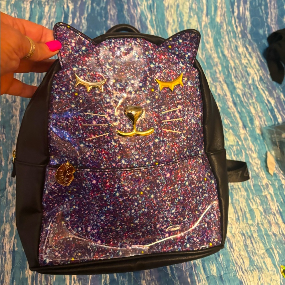 Betsy Johnson Cat backpack, rare hard to find